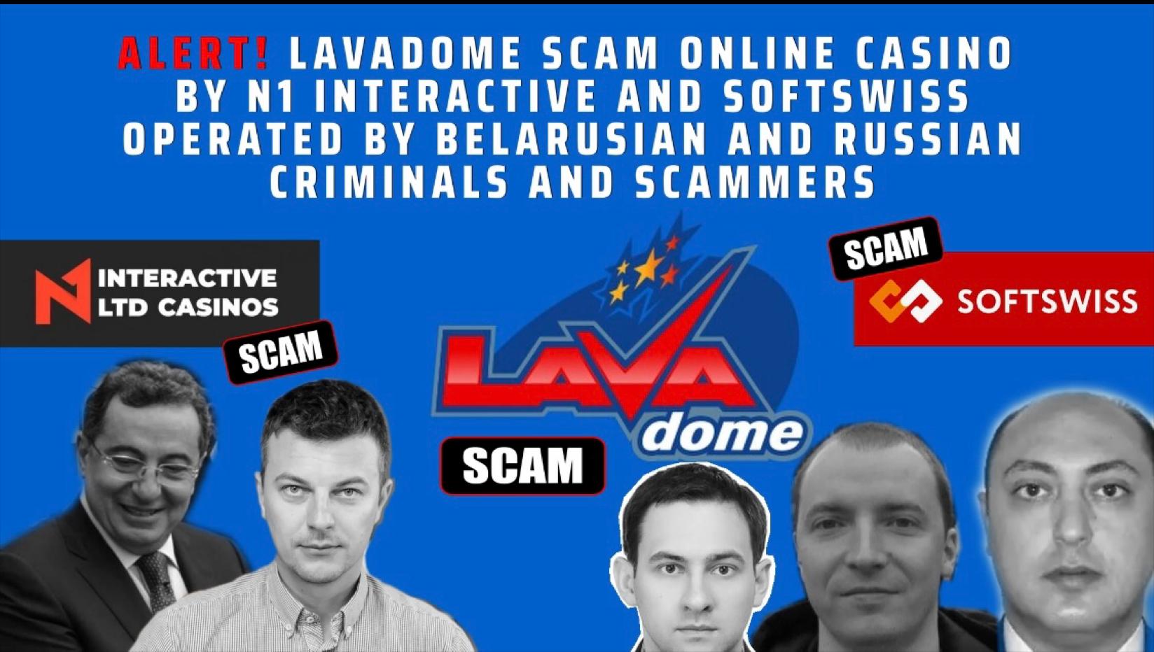 Fraud alert - Cybercrime Lavadome Casino scam online casino