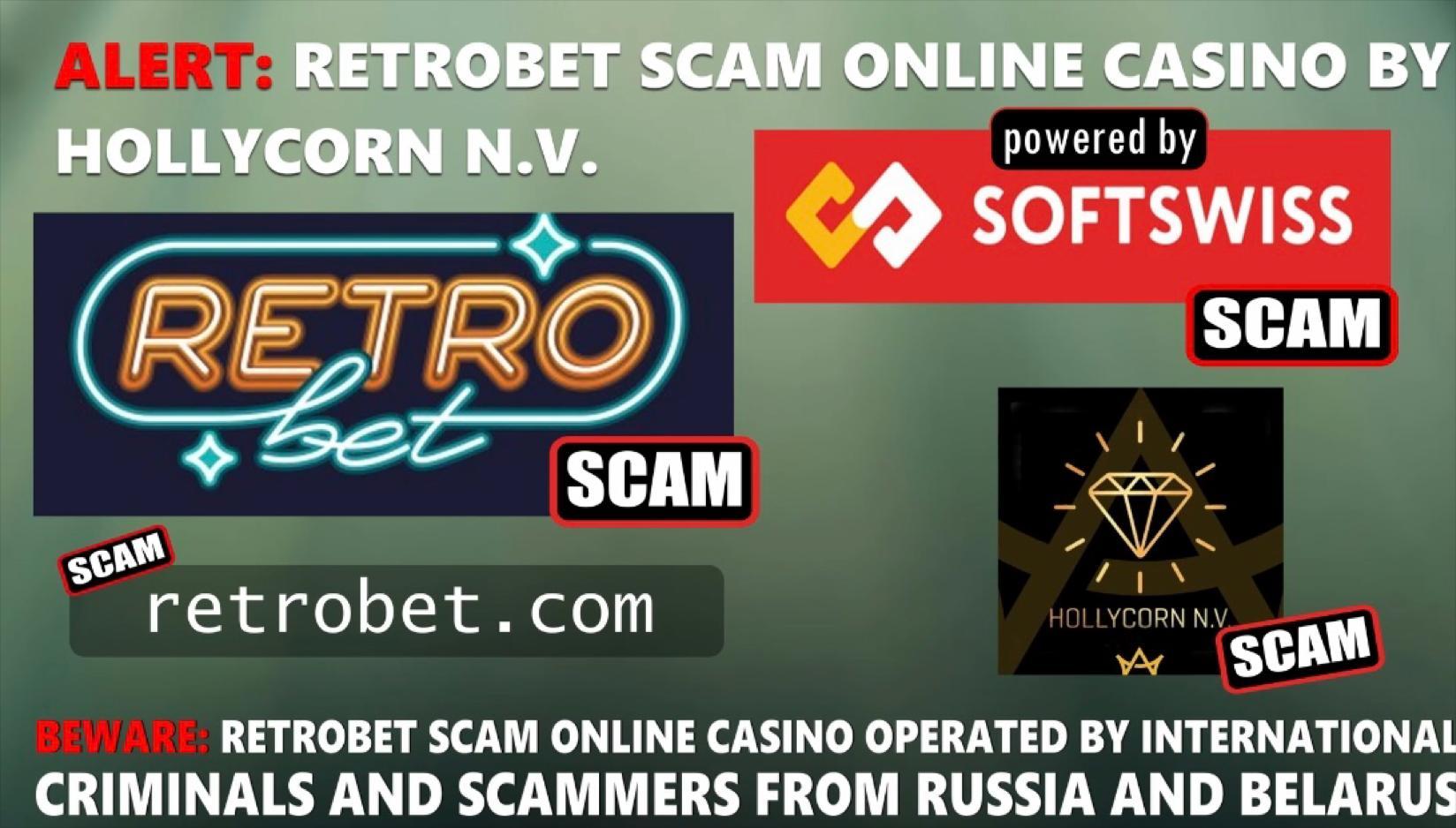 Retro bet Casino Scam-Softswiss-N1 Interactive-Hollicorn NV-Roland Yakovlevich Isaev-Paata Gamgoneishvili-Ivan Montik-Pavel Kashuba-Dmitry Yaikov